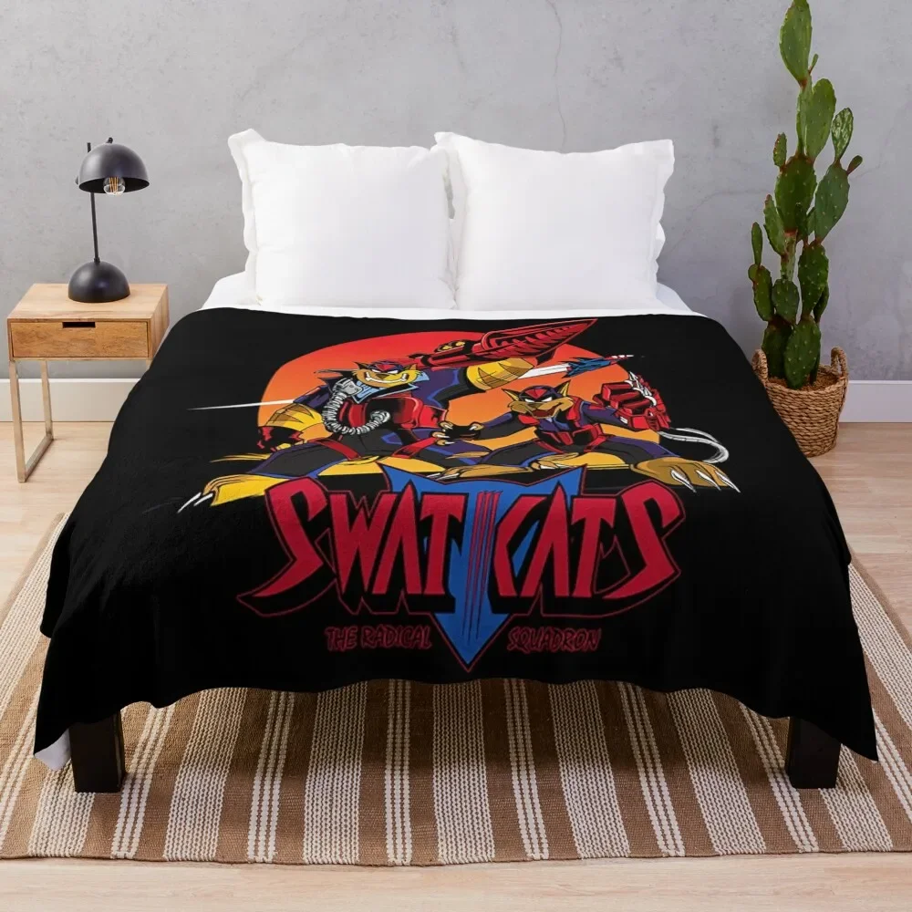 Swat Kats T-ShirtThe Radical Squadron Throw Blanket Plush Fluffy Softs Blankets