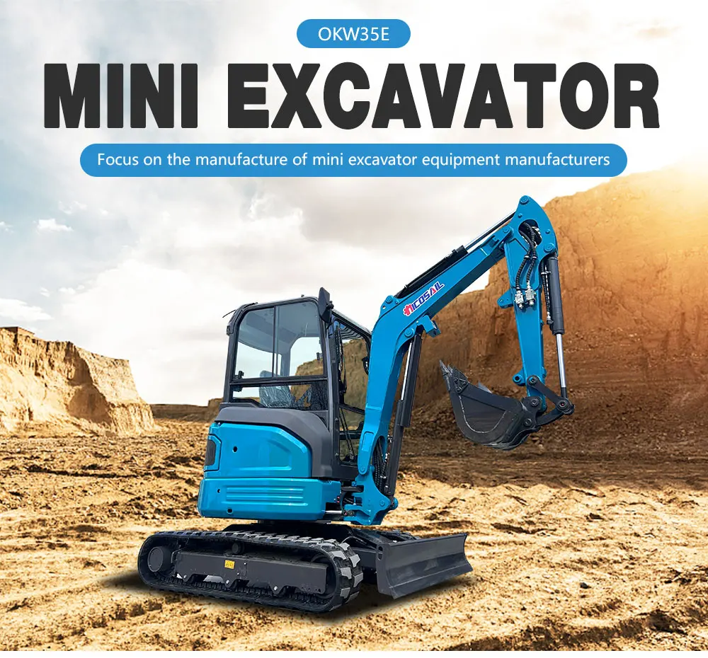 3-Tonnen-Mini-Raupenbagger mit Euro-5-Motor, CE-zertifiziert für Bauarbeiten in Landwirtschaft und Gartenbau – Detail 1