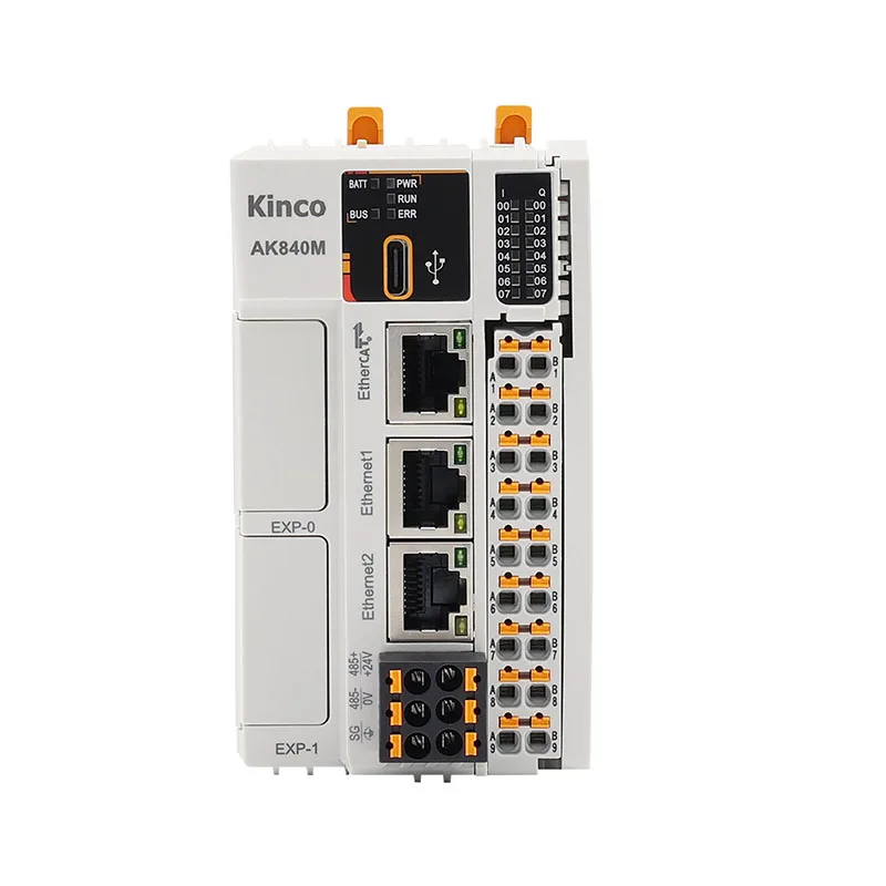 Kinco AK840M-0808DTN AK840M-0808DTP AK8X0 Series PLC 32-Axis EtherCAT bus CoDeSys Motion Controller 8DI8DO 2*Ethernet, 1*RS485
