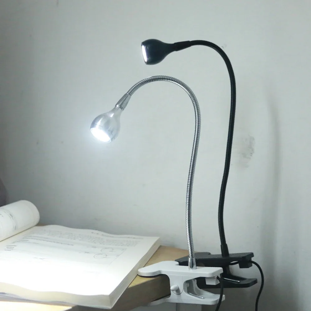 Imagem -06 - Luminária Usb Flexível para Leitura Luz Noturna de Mesa com Prendedor para Estudantes e Estudantes Iluminação de Cabeceira Interna e com Interruptor