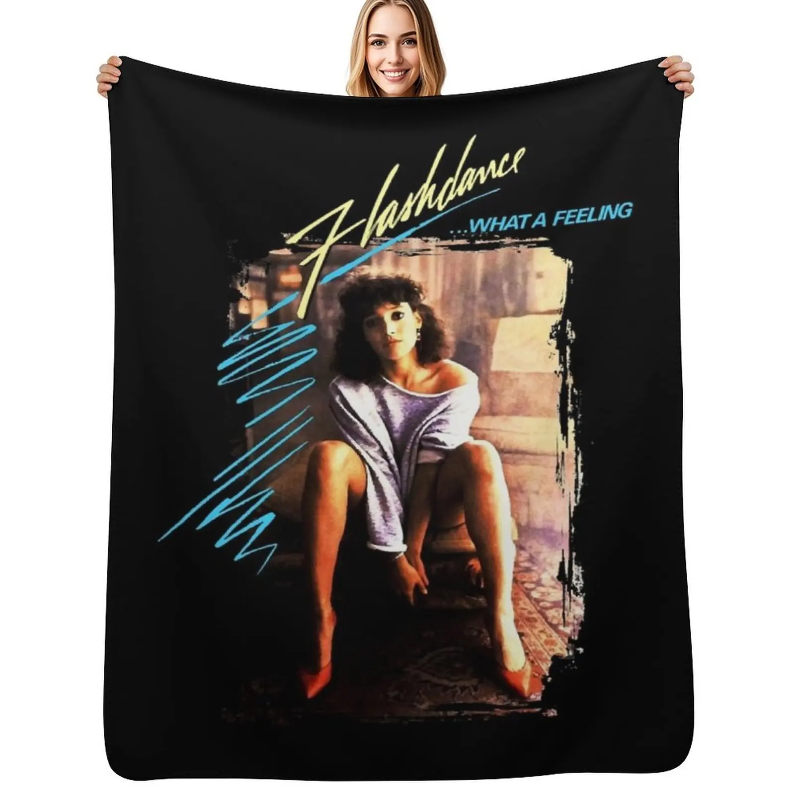

Flashdance 1983 Essential Throw Blanket Compact Warm Blanket for Car Road Trip