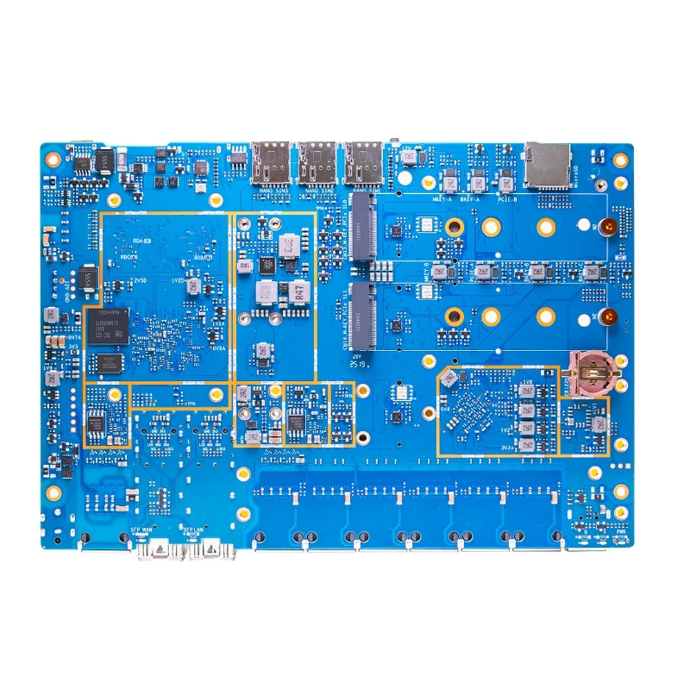 Carte de routeur Banana Pi BPI-R4 Pro Wifi7 Mediatek MT7988A (Filogic 880) OpenWRT domotique 4x2.5G RJ45 LAN Nas dispositif