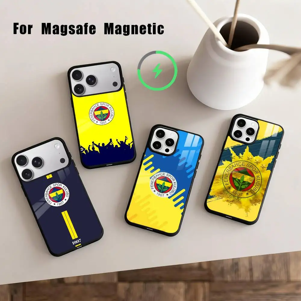 

Cool T-Turkey-Y Fenerbahce-Es Pattern-N Phone Case For iPhone17,16,15,14,13,12,11 Plus,For Magnetic Wireless Charge Cover