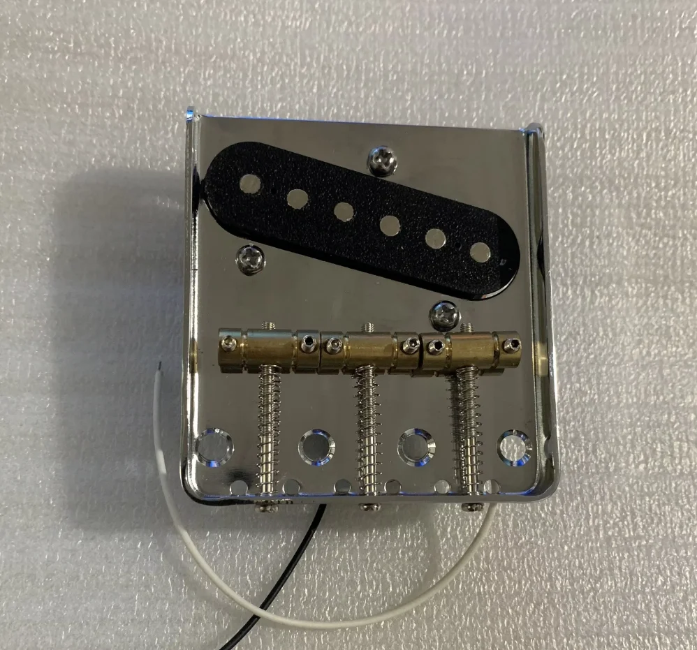 

Professional Tailpiece / Bridge with Pickups for TL Electric Guitar Brass Saddle Music Accessories in Stock #L045