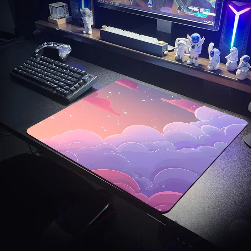 

Pink Cloud series Game mouse pad keyboard pad Game player table mat Large keyboard pad carpet PC desktop accessories 400x900x4MM