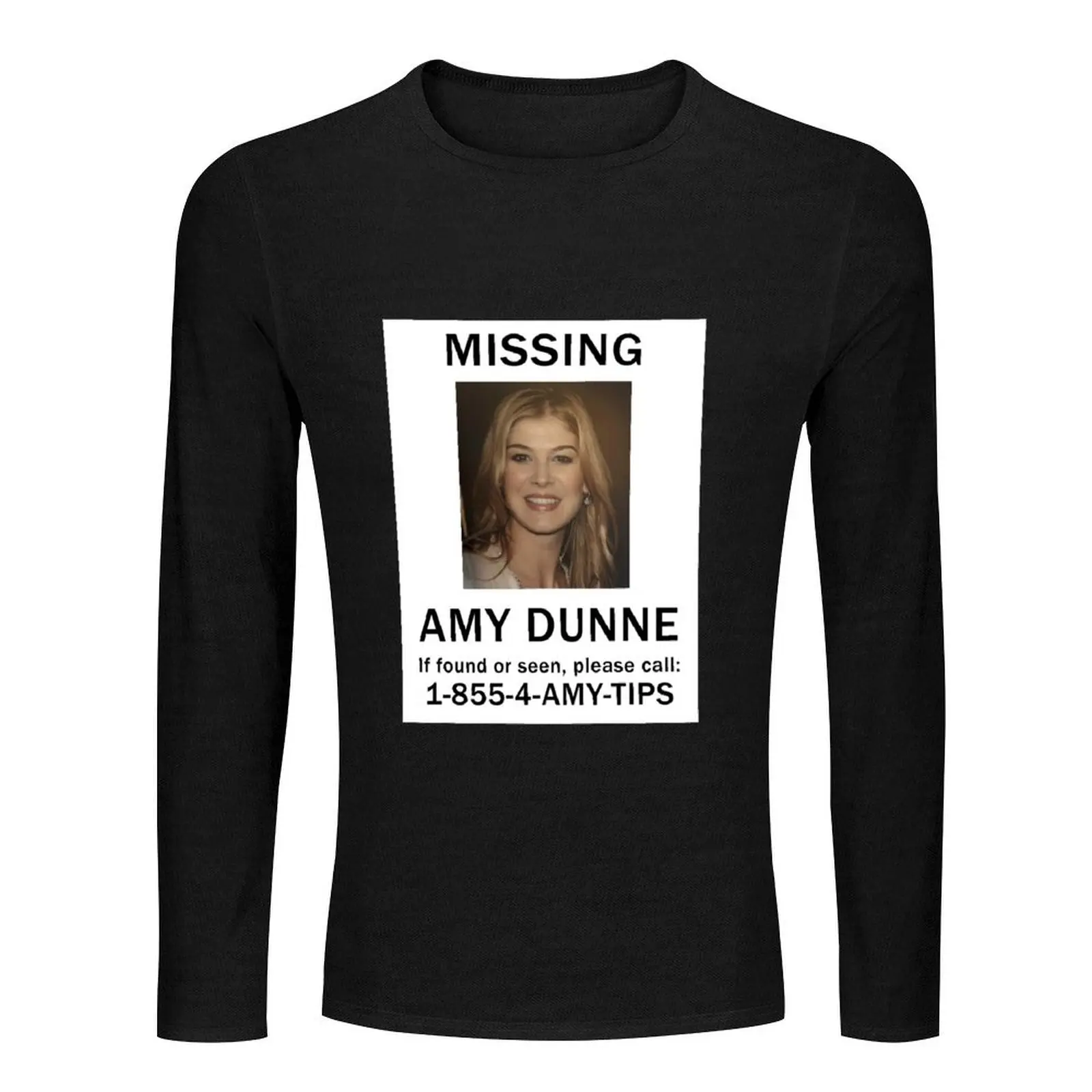 Amy Dunne Missing Poster Long T-Shirt graphic t shirts Blouse cute tops t shirts for men graphic