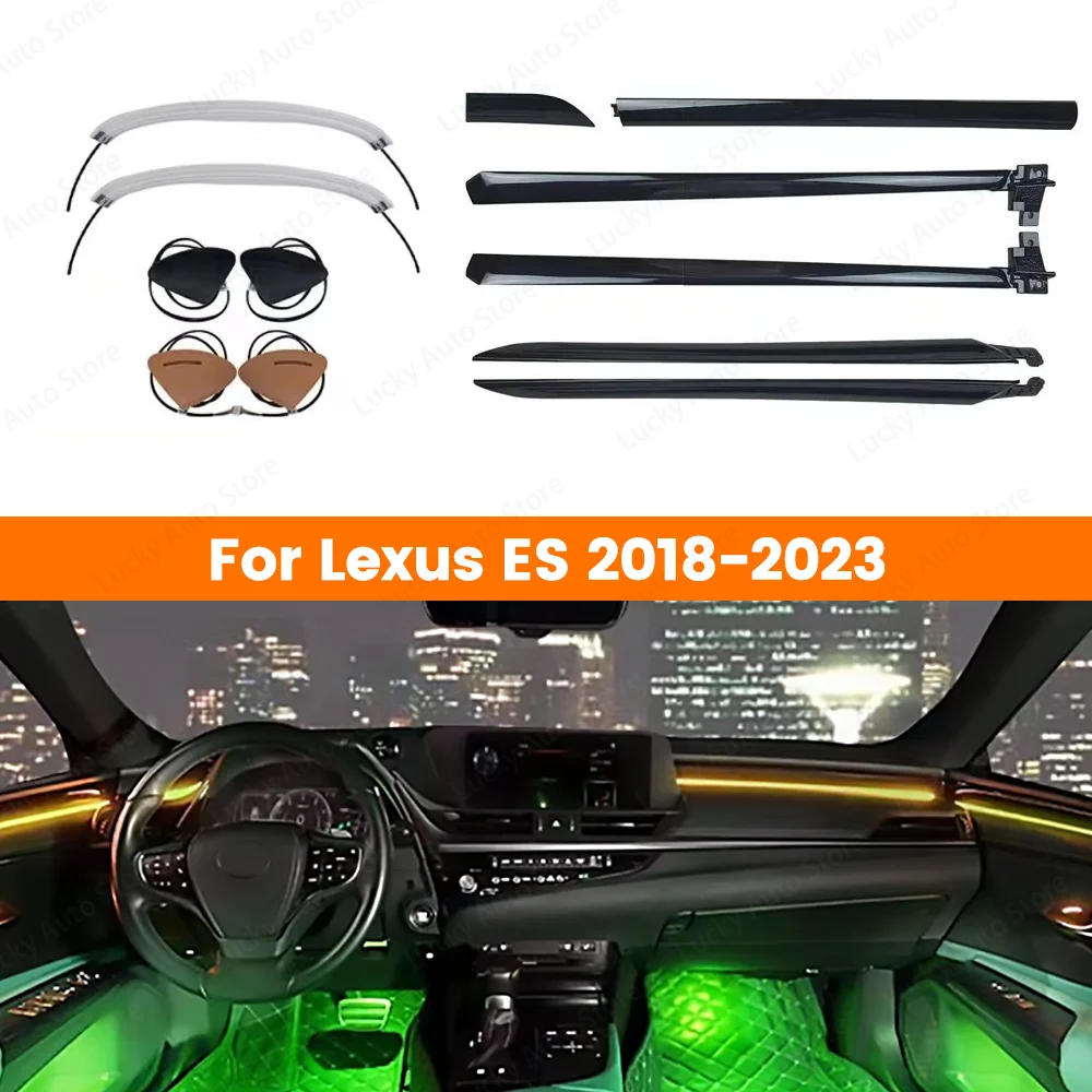 

64 Colour For Lexus ES 300 200 260 2018-2023 Car Interior Instrument Door Dynamic Light Shadow Decorative Lamp LED Ambient Light