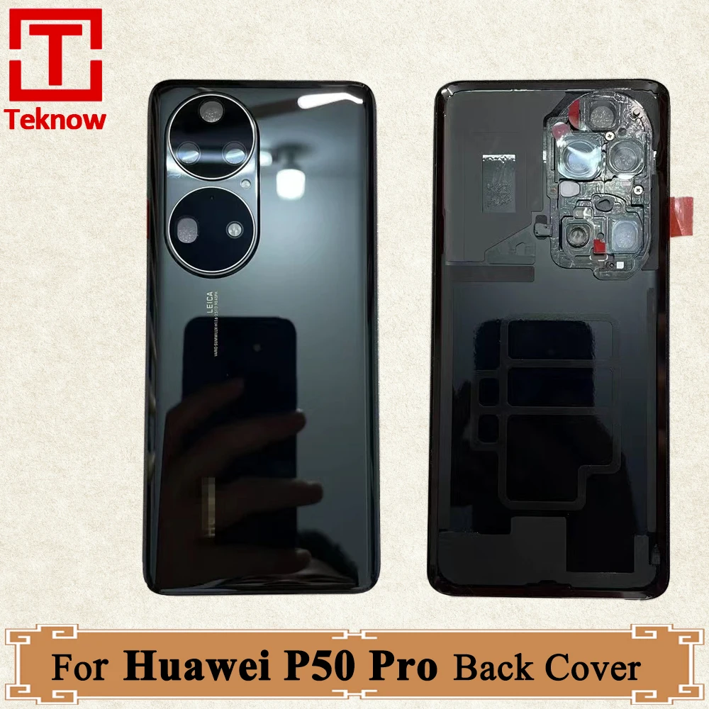 

Original Back Cover For Huawei P50 Pro Back Battery Cover JAD-AL50 JAD-LX9 JAD-AL00 Housing Door Rear Case Replacement Parts