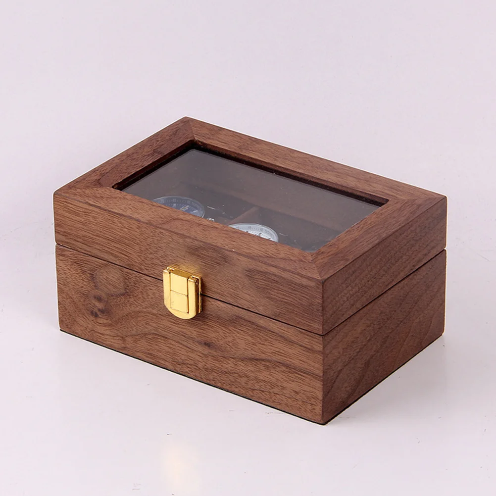 

1 pc Display Lockable Storage Case For Watch Collection Organizer High-End Wooden Storage Box Durable Retro Watch Box