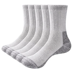 YUEDGE Womens Merino Wool Hiking Socks Cushioned Crew Boot Socks Thermal Warm Socks For Women 34-44,