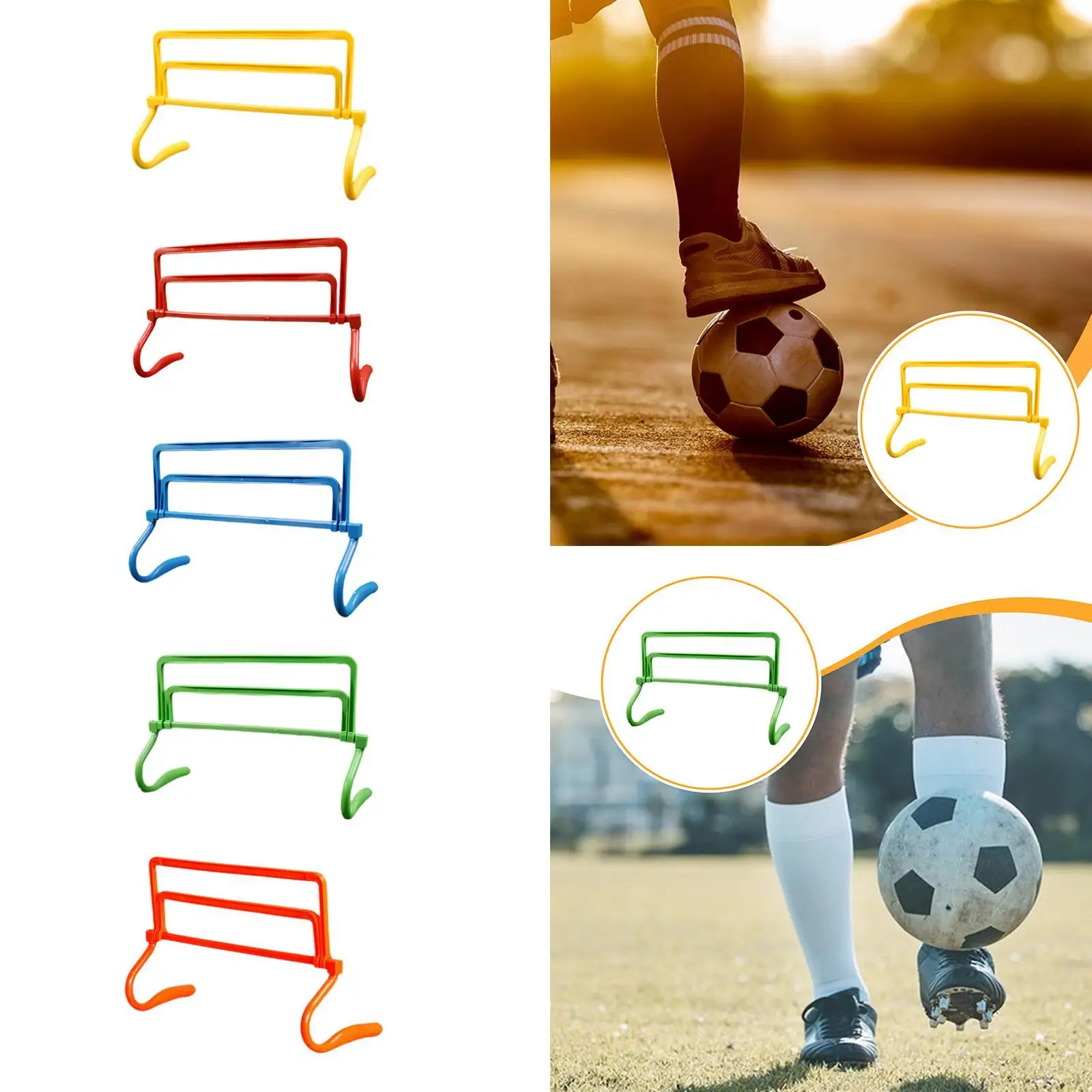 Snelheid behendigheid hindernis snelheid en behendigheidstrainingsapparatuur, verstelbaar, springstangset voor training voetbal huisdieren