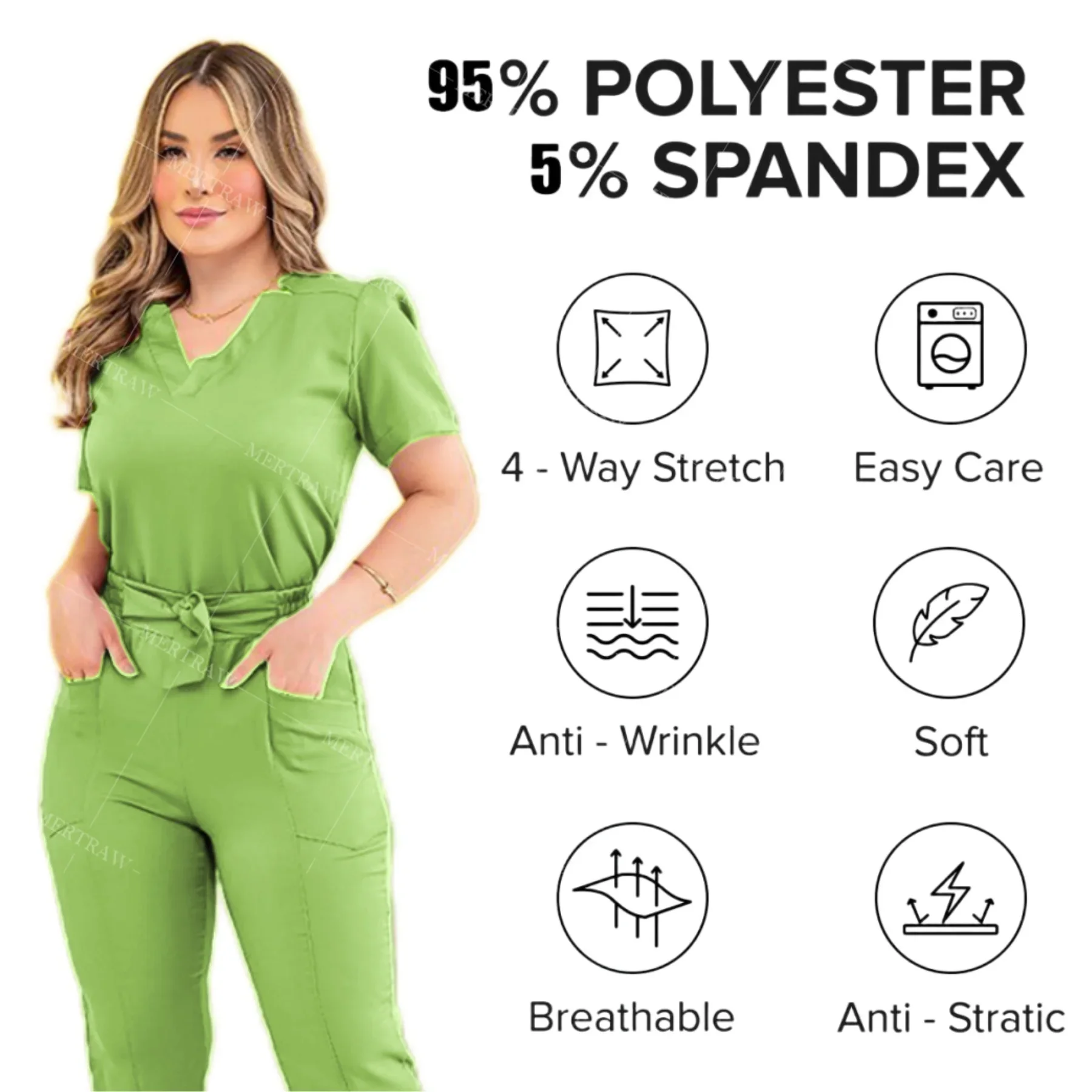 Surgical Uniforms Woman Nursing Enfermeria Sets Top Pant Articles Medical Uniform Scrub Clinical Beauty Salon Spa hospital Suits