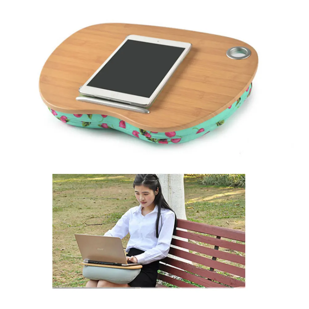 

14 Inches Laptop Desk Couch Bed Table Portable for Computer Tablet Tray Holder Cushion Office