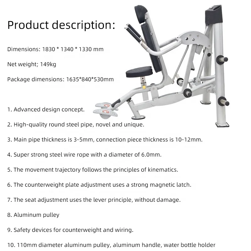 2026 Seated Triceps Dip Machine Strength Training Pin Load Selection Machines Commercial Gym Fitness Equipment Upper Body Pressp