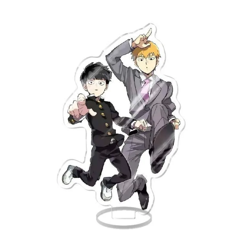 Mob Psycho 100 Stand Model Fashion Anime Arcylic Stand Plate Keychain Cosplay Standing Sign Figure Desk Decor Acrylic Key Chain