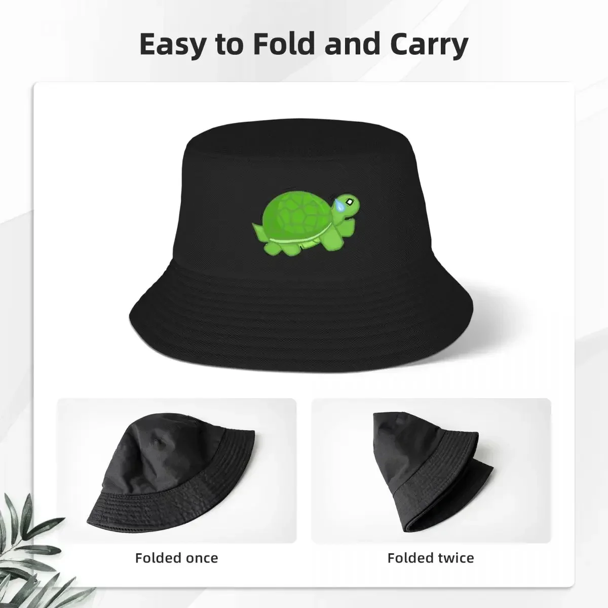 Don't Be Shocked It's Just A Turtle Bucket Hat Panama For Man Woman Bob Hats Reversible Fisherman Hats Summer Beach Fishing Caps