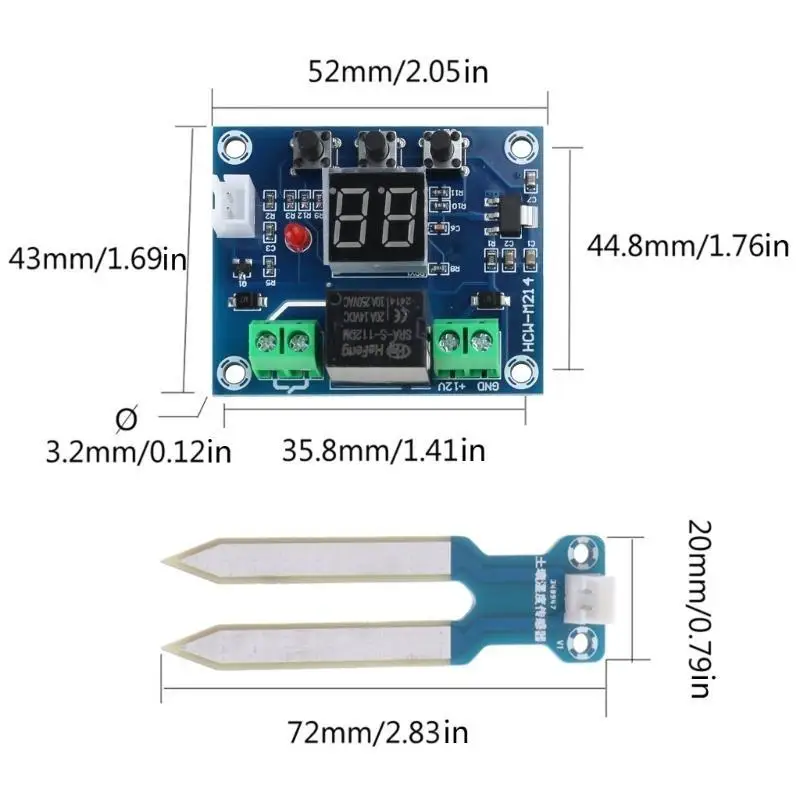 Y1UD Professional Module 12V Gleba Control Control Controller z cyfrowym wyświetlaczem automatycznym modułem systemu podlewania