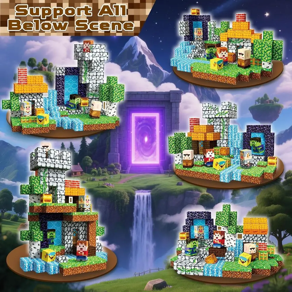 ชุดบล็อกแม่เหล็ก STEM Learning, ของเล่นเสริมพัฒนาการแบบมอนเตสซอรี่ 200 ชิ้น สำหรับเด็กอายุ 3 ปีขึ้นไป, แม่เหล็กเสริมประสาทสัมผัสสำหรับเด็กเล็ก, ของเล่นประกอบรูปทรง