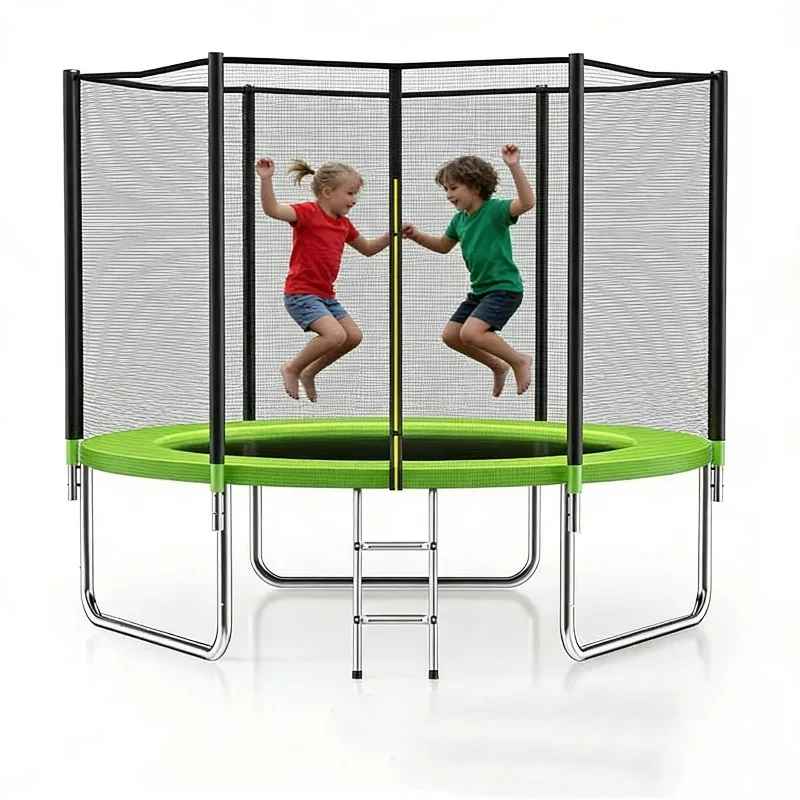 

Round Outdoor Large Jumping Trampoline Sturdy Structure For Outdoor Sports And Family Recreational Activities