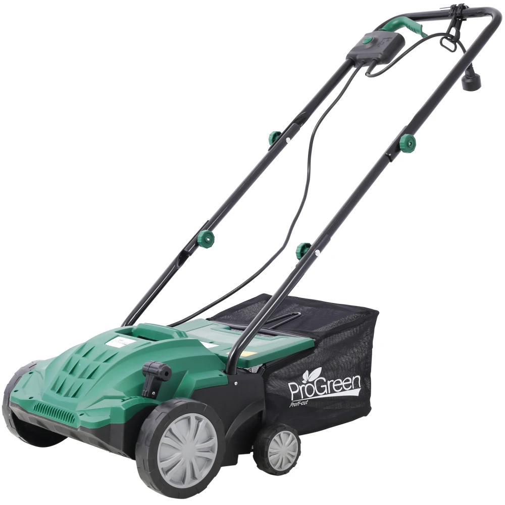 

Garden Scarifier, 2-in-1 13INCH Dethatcher Scarifier,12 Amp Electric Lawn Dethatcher,Removable Collection Bag extra large 31.7QT