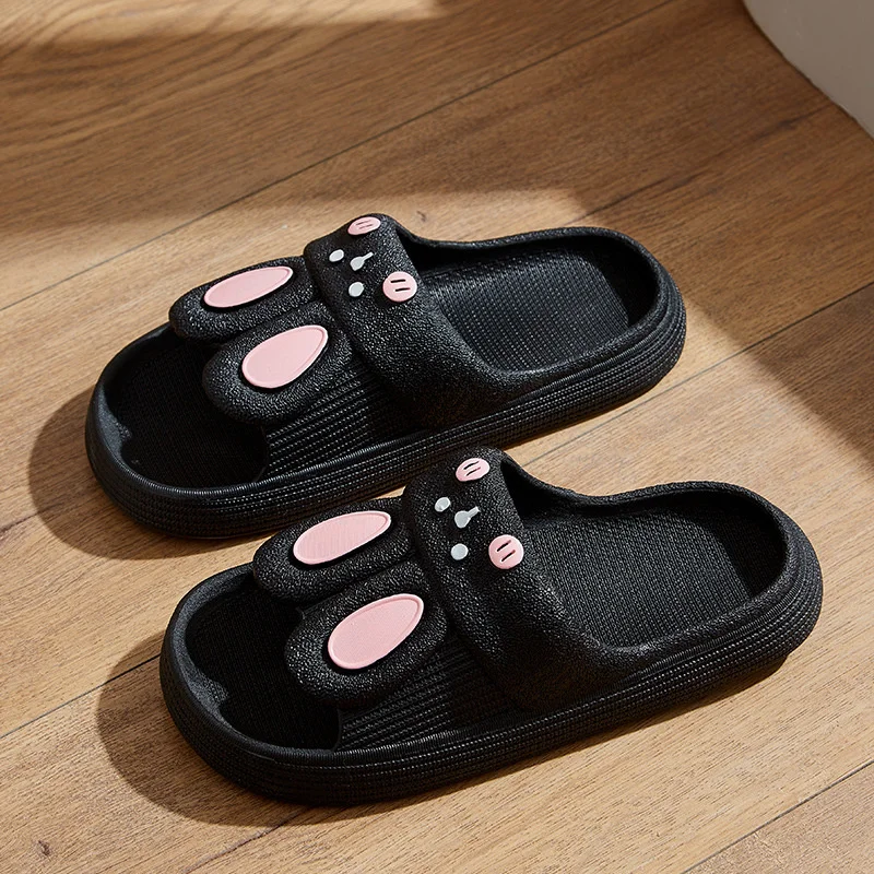 2023 New Slippers Women's Thick Soles Summer Indoor Cute Rabbit Indoor Outdoor Women Slipper Flip Flops Sandals