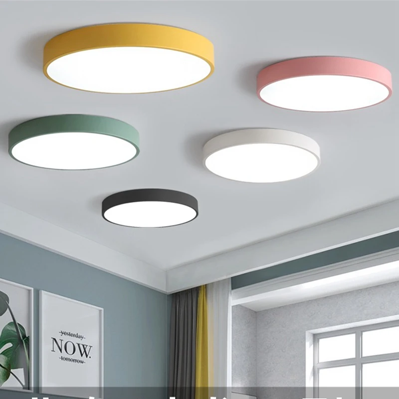 Modern LED Ceiling Light Living Room Ceiling Lamp Bedroom Children room chandelier Round Kitchen Ceiling Nordic Lighting Fixture