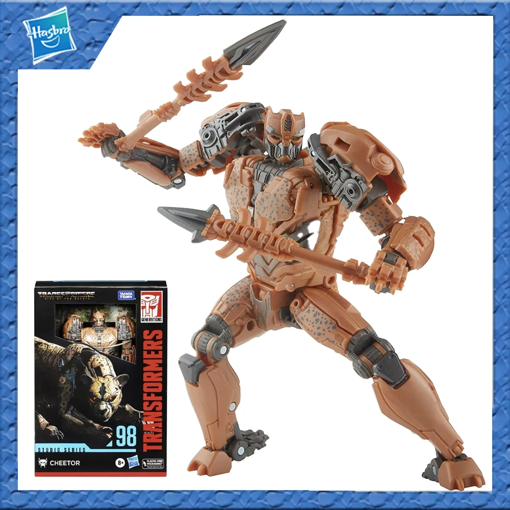 Original Hasbro Transformers Studio Series Ss98 Voyager Cheetor Rise of The Beasts Action Figure Model Toy Gift