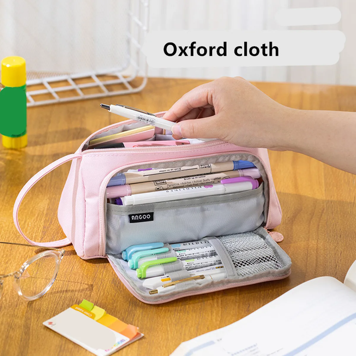 Large Pencil Case Students Stationery Portable Pen Storage School Supplies Pen Box Pencil Cases Bags Office Stationary Supplies