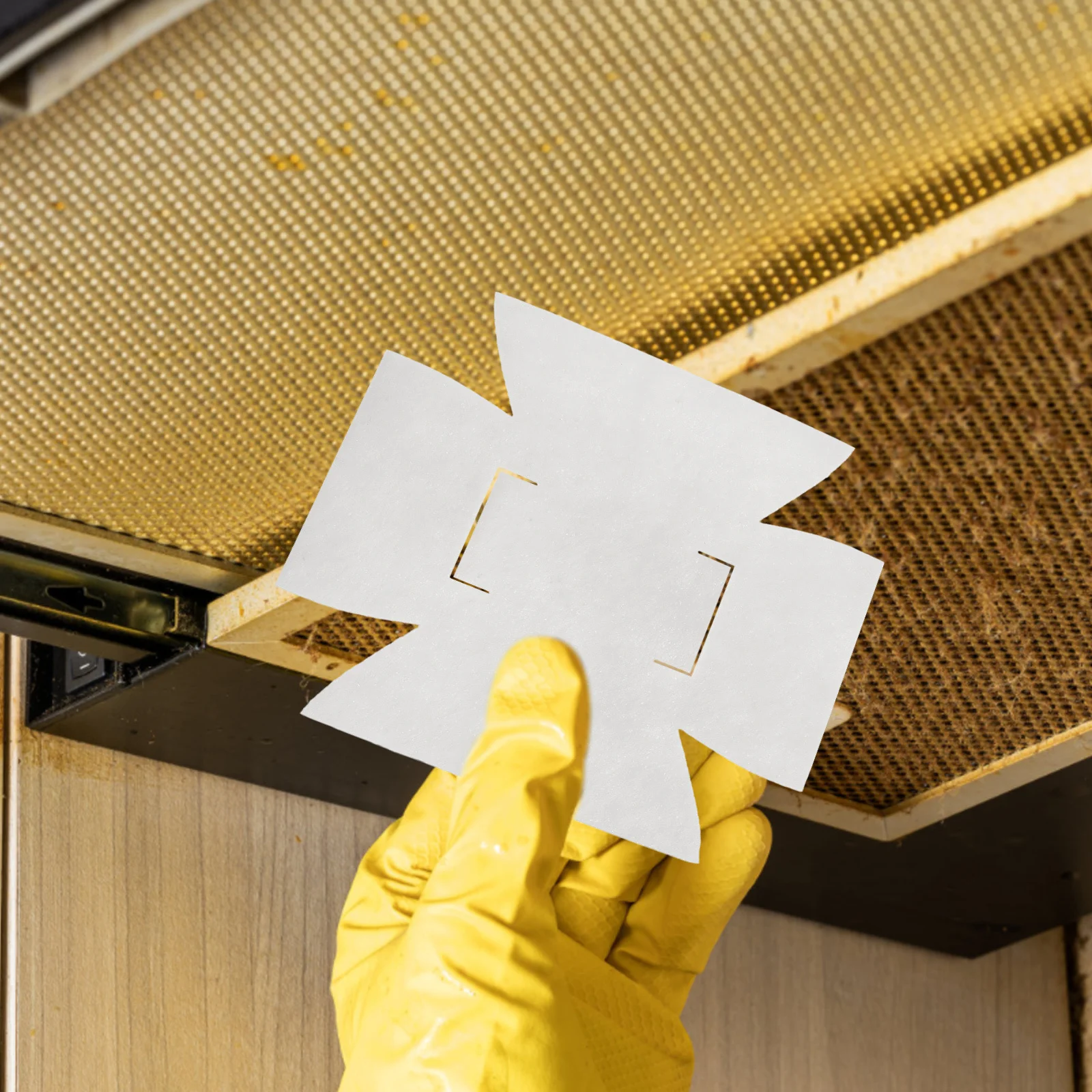 

10Pcs Range Hood Oil Filters Nonwoven Fabric Grease Filter Paper for Kitchen Ventilator Durable and Practical Range Hood Filter