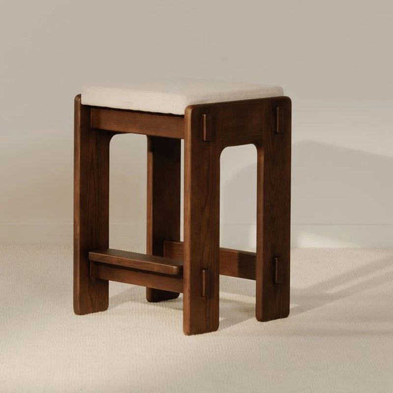 Taburete de Bar Industrial Vintage contemporáneo para Hotel, Club, cafetería, restaurante, silla de Bar de madera maciza, taburete de Bar moderno para cocina