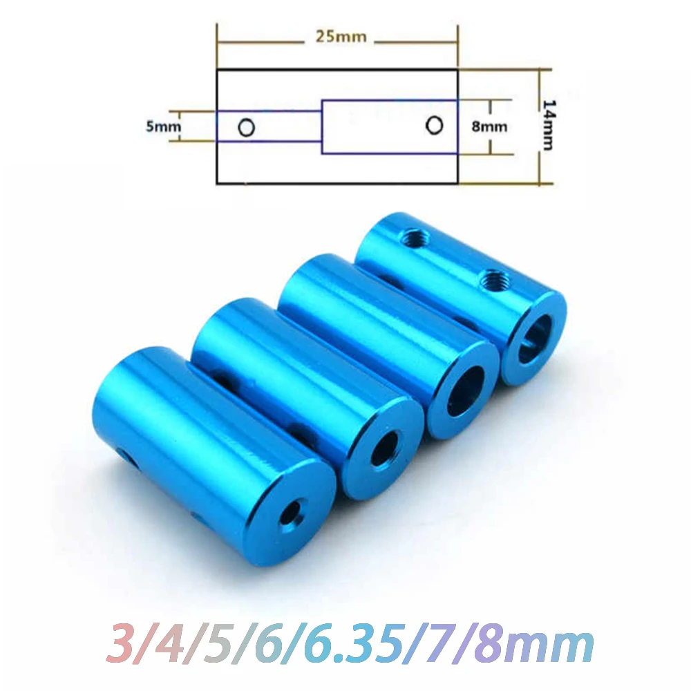 1 шт. небесно-голубой цилиндрический жесткий верхний провод из алюминиевого сплава, муфта с апертурой 3/4/5/6/6,35/7/8 мм, детали принтера, винт, шаговый двигатель