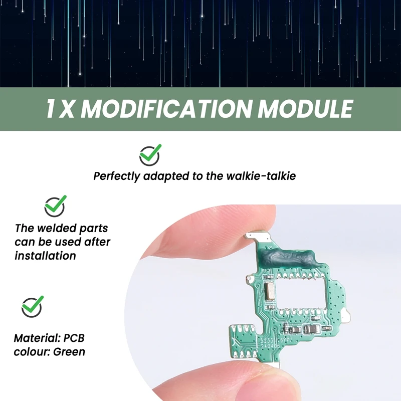 Shortwave Modification Module For Quansheng UV-K5/K6 Radio Qalkie-Talkie Modification Module For Properties Security