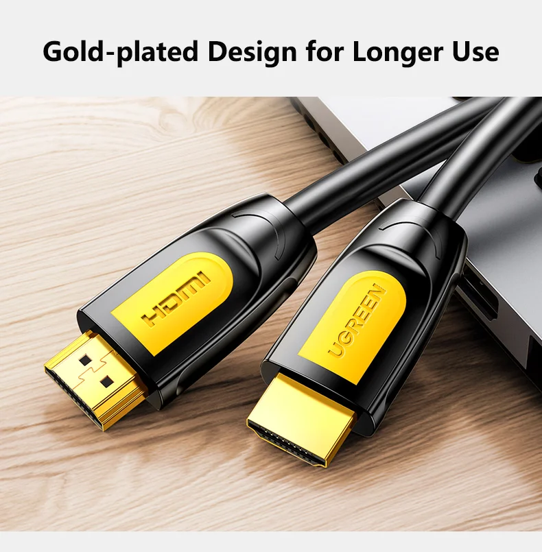 UGREEN 4K HD-MI 2.0 Cable HD-MI Cable de conexión digital compatible con todos los dispositivos HD-MI Transmisión de señal