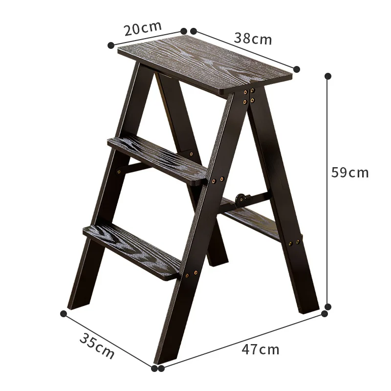 1PCS Foldable Ladder Stool Portable Multifunctional Kitchen High Stool Portable Thickened Small Bench