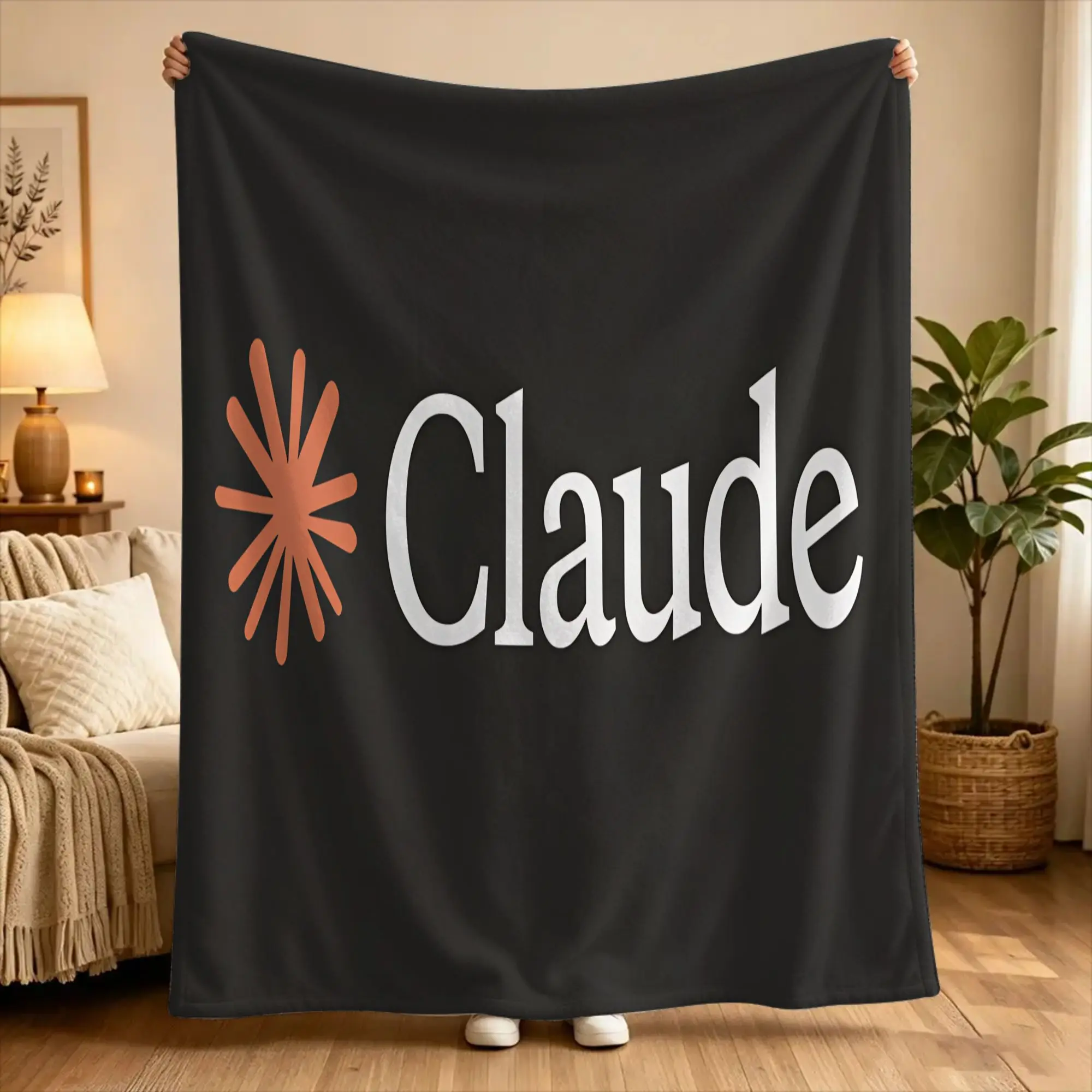 Code This Claude Blanket  Super Warm Street Trend Plush Throw Blanket For Child Couch Chair Flannel Bedspread Bed Cover