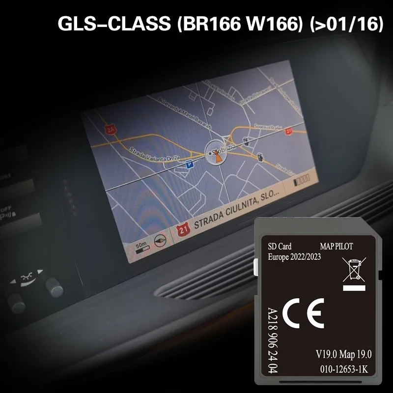 

Для Mercedes GLS-CLASS (BR166 W166) (0116) Обложка Европа Франция Sat Nav Gps SD-карта