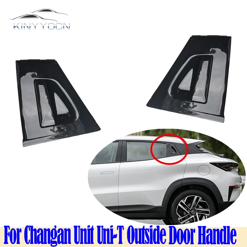 

For Changan Unit Uni-T Outside Car Door Pull Handle Cover Opening Handle Lid Doorknob Chrome Cap Hood Shell