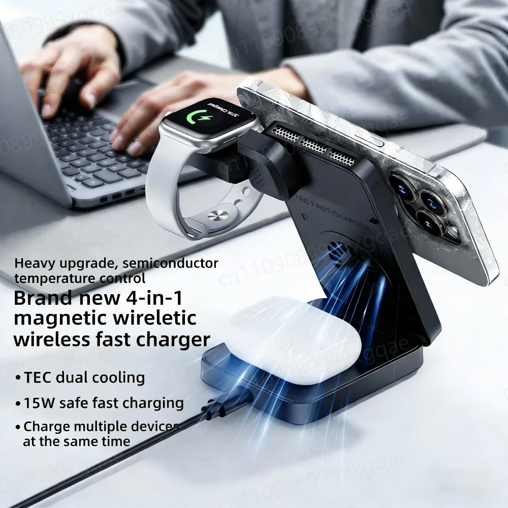 4-in-1-foldable-magnetic-wireless-charger-qi-fast-charging-for-magsafe-iphone-17-16-15-14-watch-earbuds-airpods-pro-iwatch