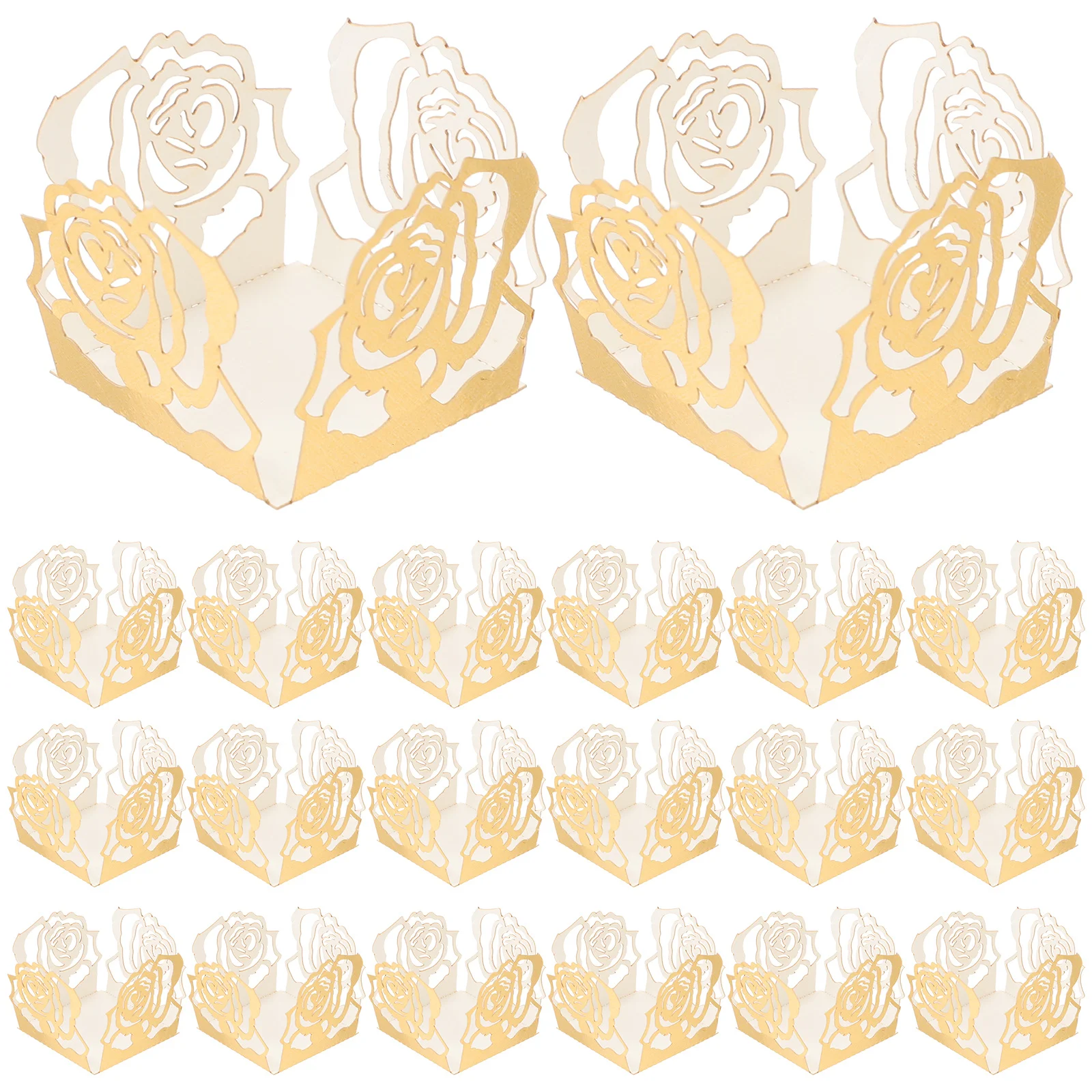 

50Pcs Chocolate Packaging Tray Liner Paper for Sweets Homemade Candies Chocolate Separating Tray Party Truffle Cup