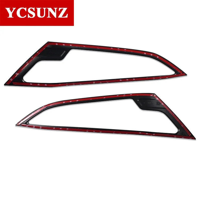 Matte Black Head Light Cover For Isuzu Mux Mu-x 2021 2022 2023 Front Lamp Hood Parts SUV Car Accessories YCSUNZ