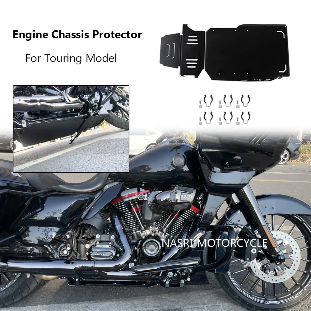 

Skid Plate Lower Engine Chassis Protector Kit For Harley Road Glide Street Glide 2018-2023 CVO Road Glide Street Glide 2021-2022