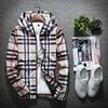 Korean Slim Hooded Jacket – Lightweight Plaid Spring & Autumn Breathable Classic Coat 2