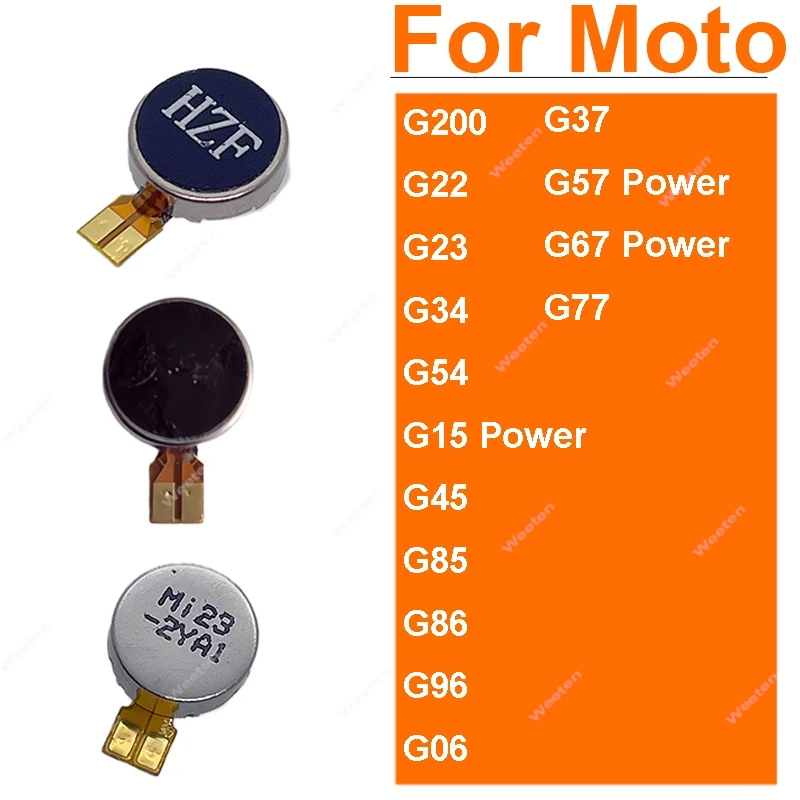 For Motorola MOTO G22 G23 G54 G34 G45 G85 G86 G96 G200 G15 Power G06 G37 G57 Power G67 Power G77 Motor Vibrator Module Parts