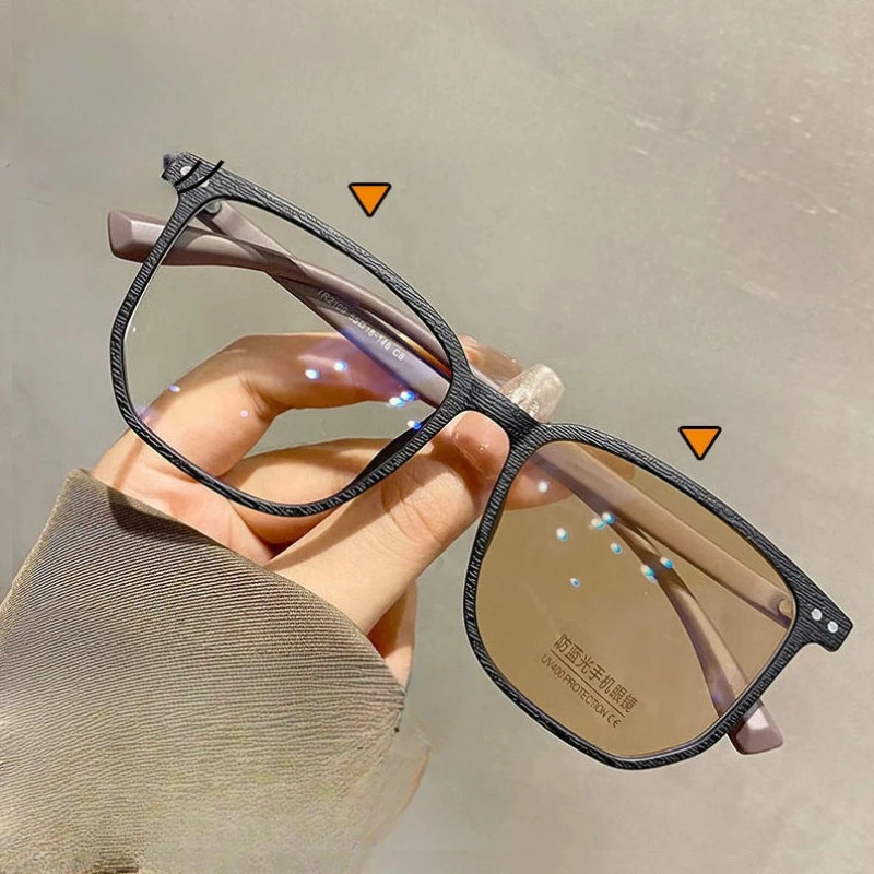 

Fashion Items Anti Blue Light Myopia Glasses Degrees Photosensitive Color Changing Reading Glasses Outdoor Sunshade Sunglasses