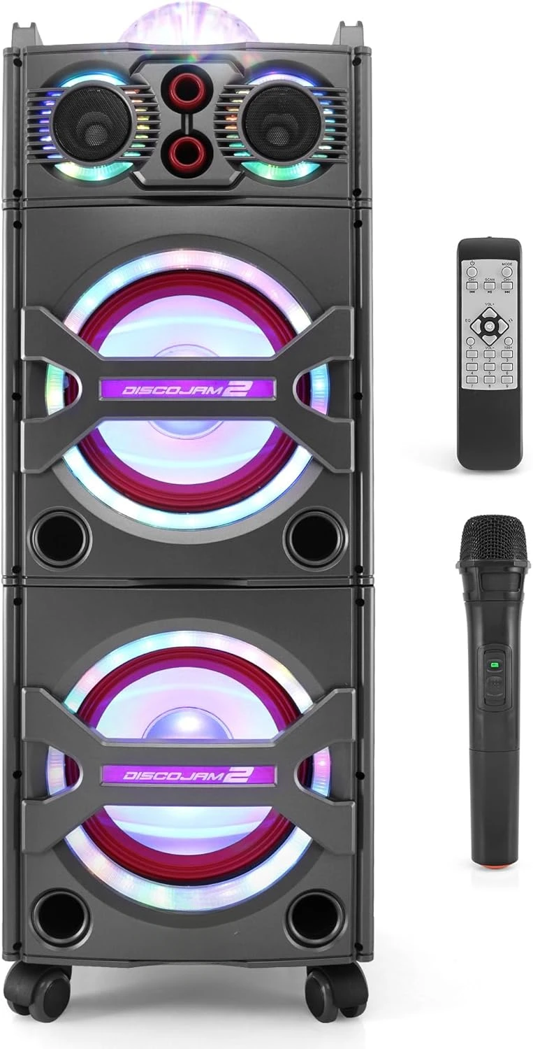 

Портативная акустическая система Bluetooth PA — 2000 Вт, уличная Bluetooth-динамик с активным питанием, портативная система PA с микрофоном