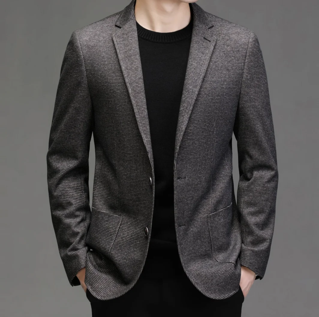 

New autumn and winter slim fit suit jacket for men's business