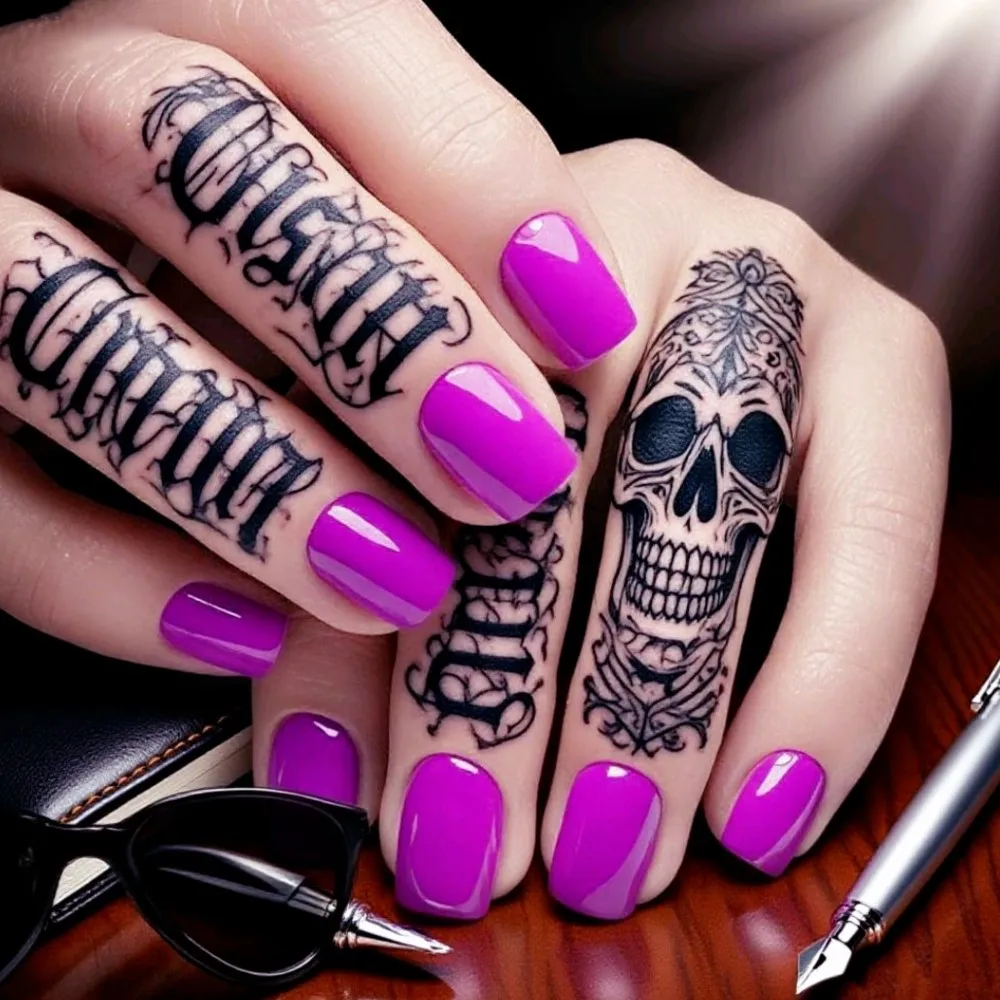 

ногти накладные набор faux ongle femme гелевые наклейки на ногти Acrylic Short Fake Nails For Woman Y2K Finger Accessories