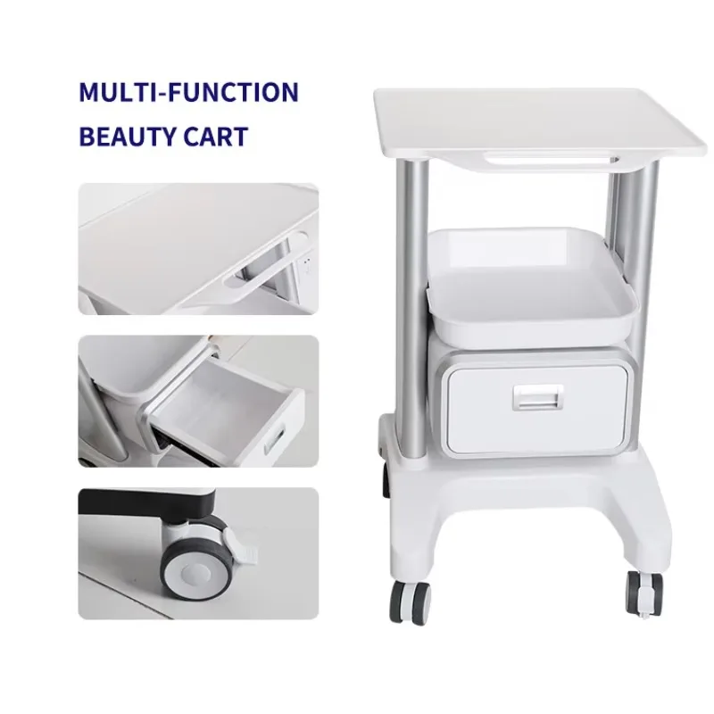 

Professional Physiotherapy Laser Machine Spa Machine Stand Trolley Beauty Salon Equipment Trolley Hand Cart