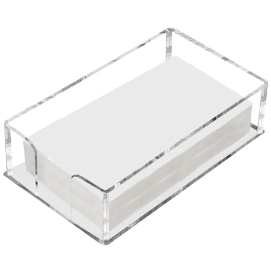 

Acrylic Guest Towel pkin Holder Clear Bathroom Paper Hand Towels Storage Tray Disposable Paper Towel Holder for Bathroom Kitche