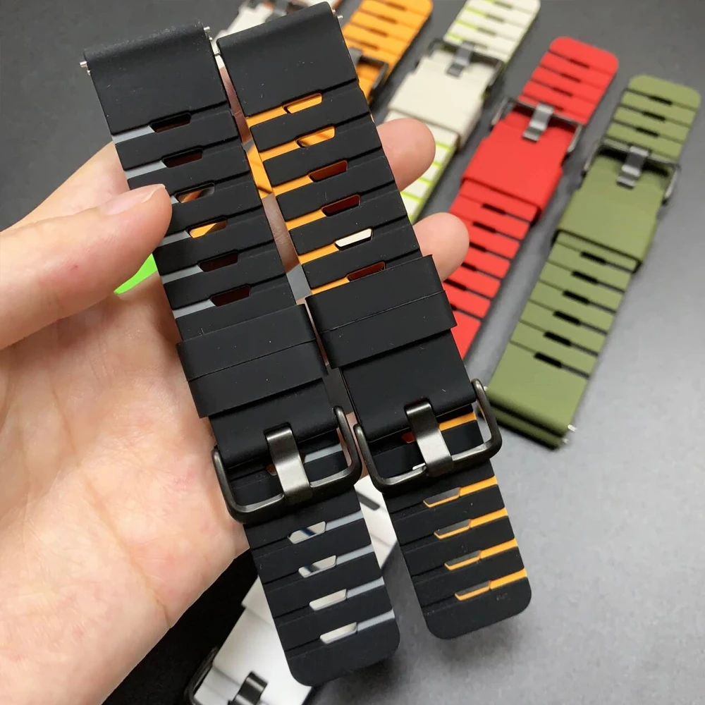 22mm シリコンストラップ Xiaomi Watch S4 Sport S3 S2 46/42mm S1 Pro カラー2 Mi Watchバンド Garmin Venu 4 45mm 交換用ブレスレット